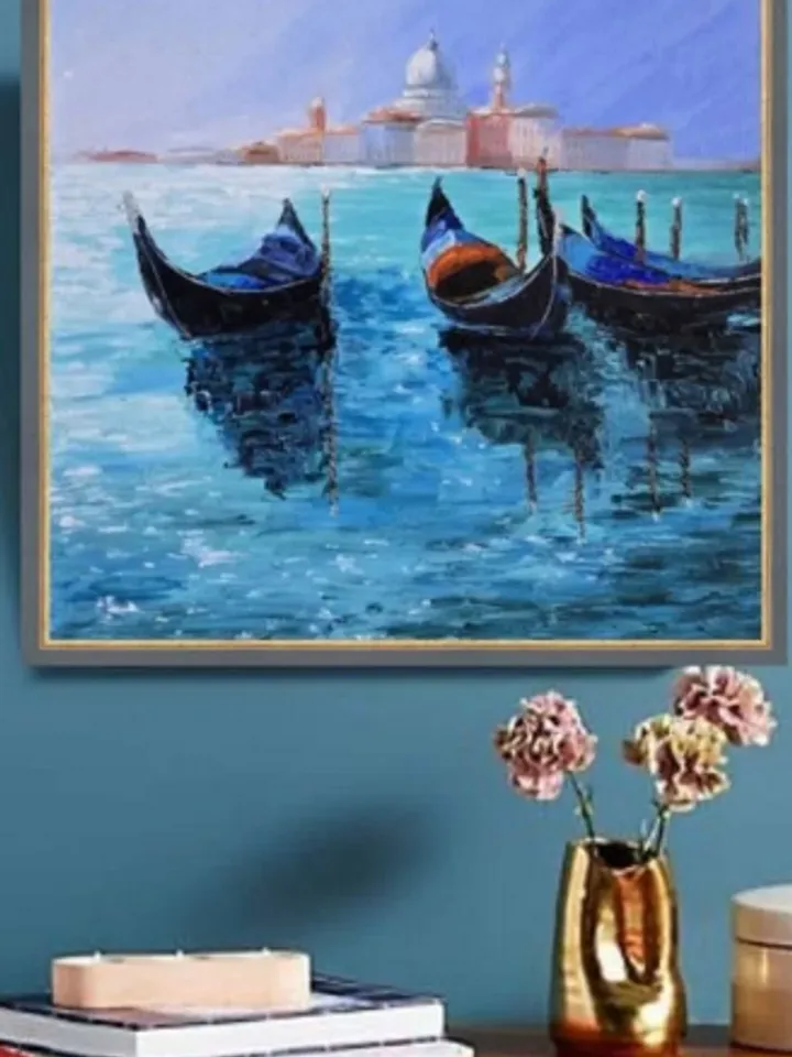 Painting, oil, "Venice", size 40x40cm