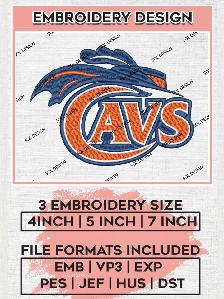 NCAA Cavaliers Team Logo embroidery designs, NCAA Virginia Cavaliers Logo Machine embroidery designs, NCAA Team Logo embroidery designs, NCAA Game Day Machine embroidery designs, Digital Download