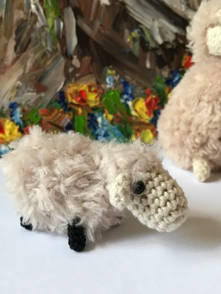 Crochet pattern Sheep 4cm/1.5inch
