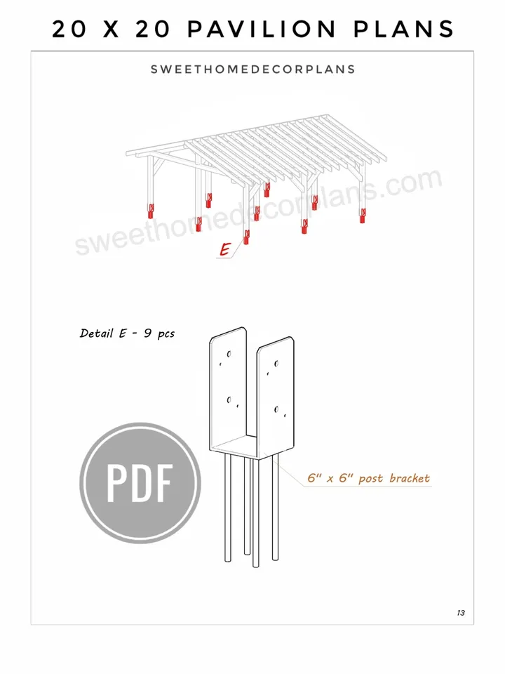 Diy 20 x 20 gable pavilion plans pdf. Carport pdf plans. Garage plans. Wooden outdoor covered gazebo plans. Backyard timber frame plans for outdoor