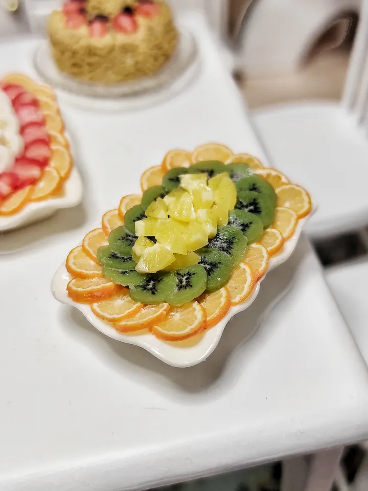 Realistic polymer clay fruits, fruit, food 1 12, mini food, miniature food, food for dolls, dollhouse miniature