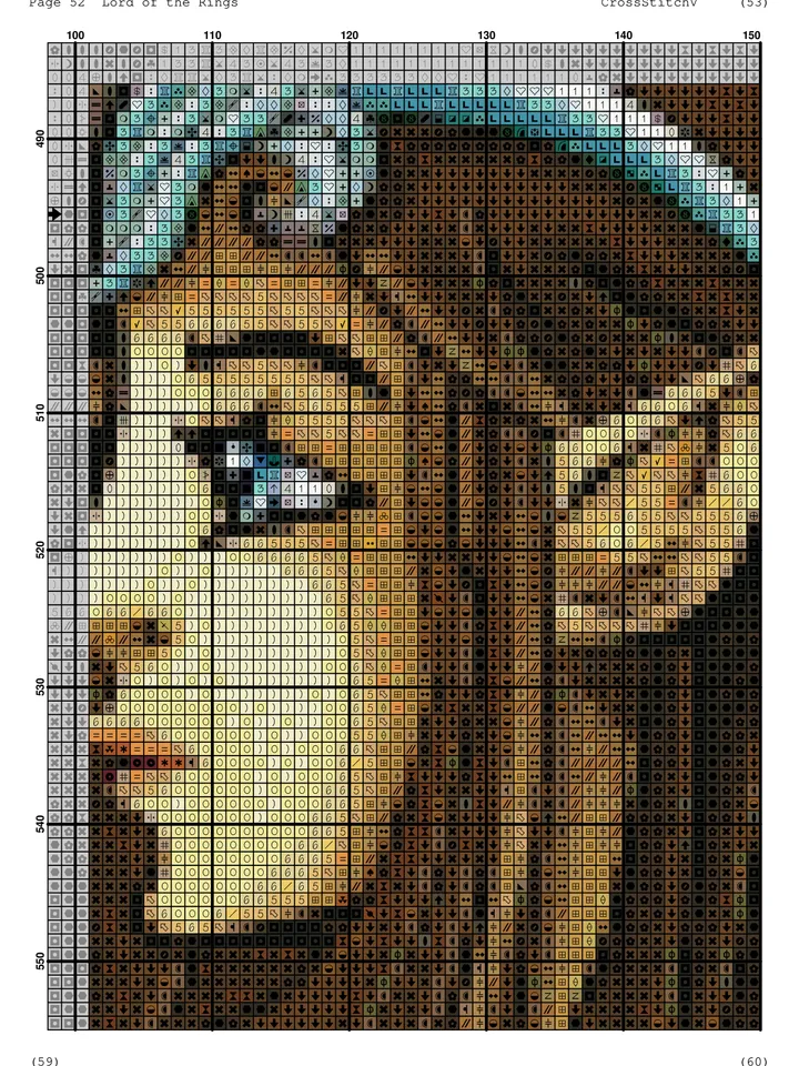 Lord Of The Rings Cross Stitch Pattern / Hobbit Cross Stitch Pattern / Lord Of The Rings Stained Glass / Printable PDF