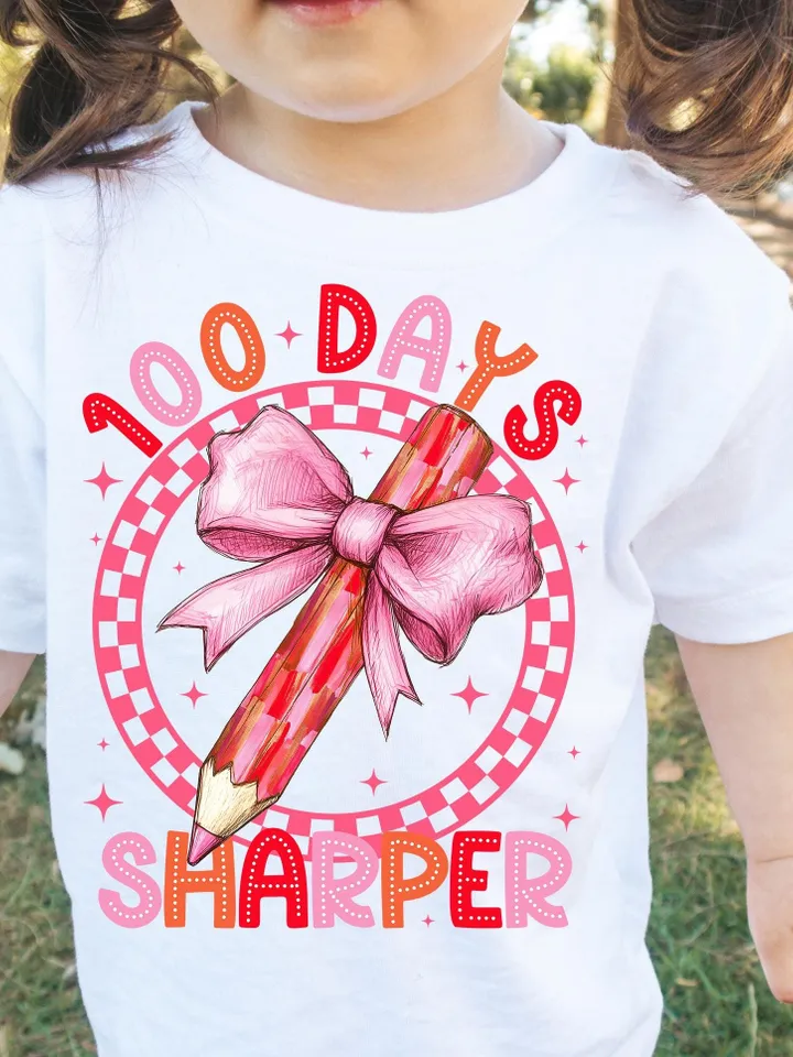 Checkered 100 Days of School PNG, 100 Days Sharper Png, Teacher 100 Days, 100 Days Shirt Design, Glitter 100 Days Png, Brushstroke Png