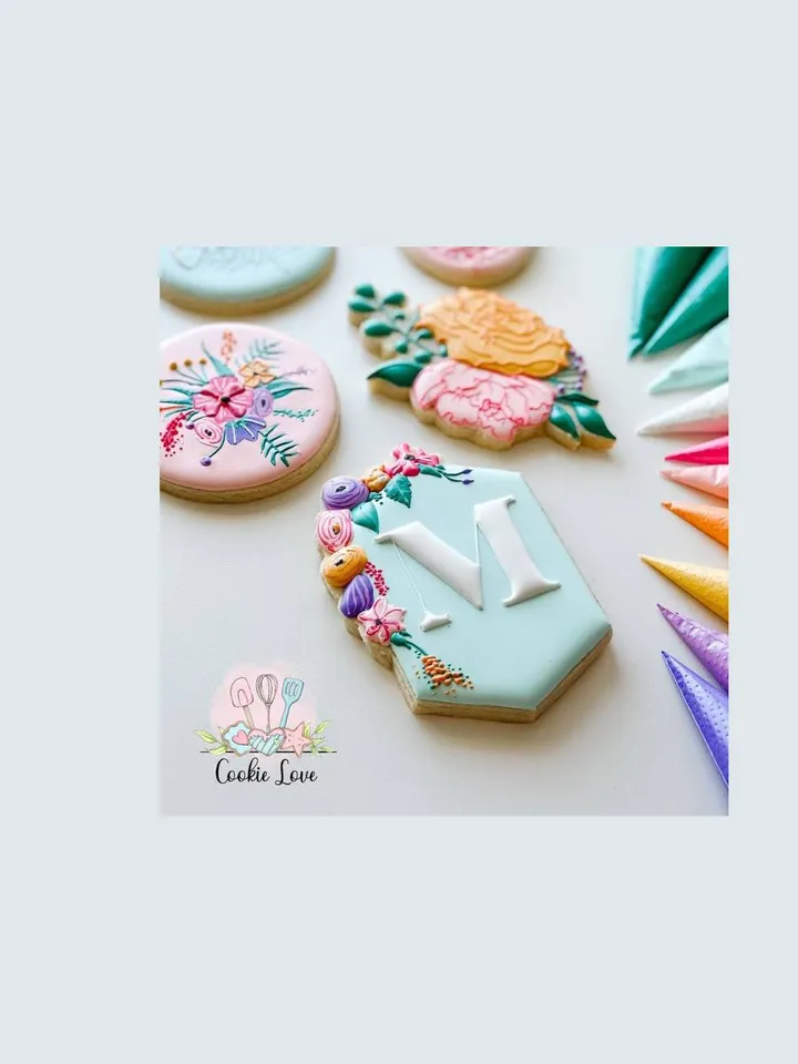 Exclusive Sugar cookie logo design, small business bakery branding, cookie bite sprinkles readymade desserts, treat shop logo