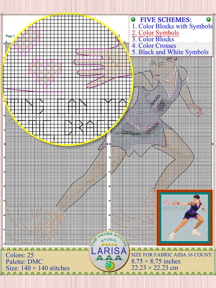 Figure Skating Cross Stitch Pattern | Figure Skater