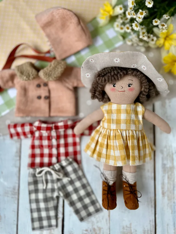 PDF pattern The doll is 30 cm tall with clothes