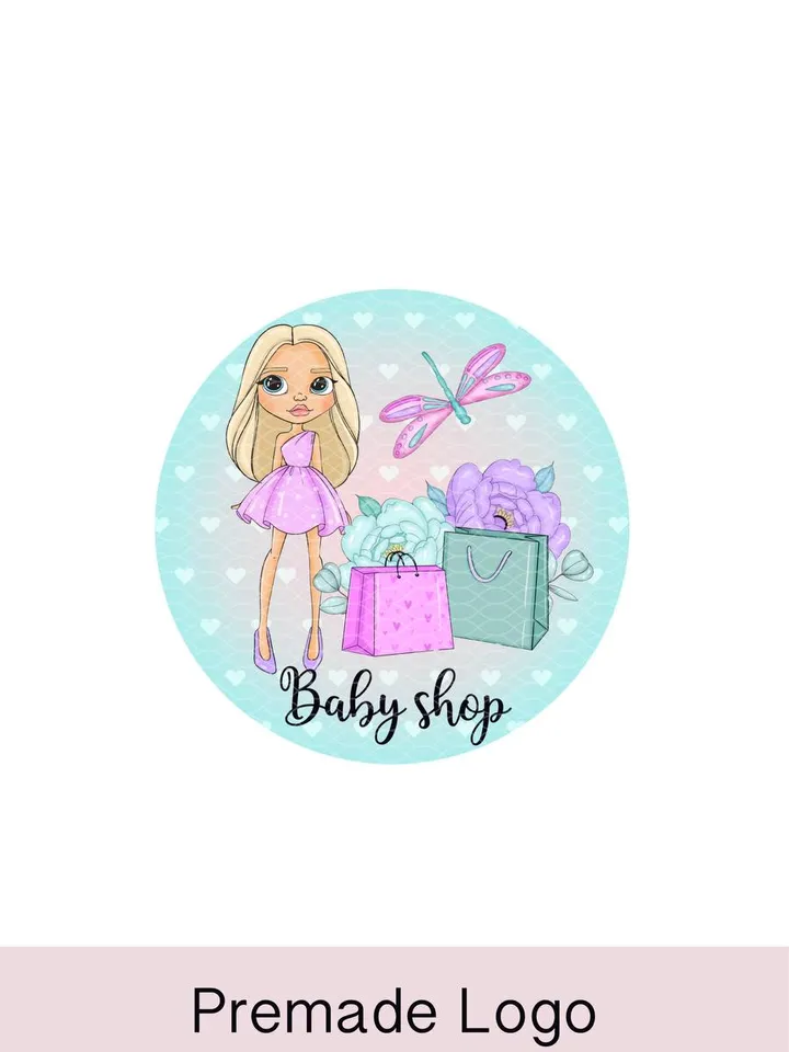Wonderful kids shop logo design, baby boutique logo, kids store logo, clothing logo, beauty store logo, gifts store logo