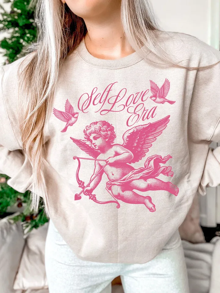Self Love Era png, Retro valentines png, old school vday png,valentines day shirt,Groovy valentines,Trendy png,Vday sublimation