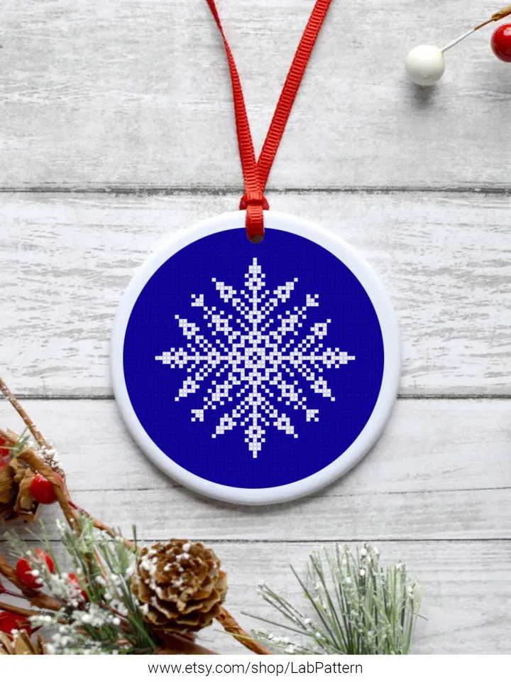 Christmas Bundle Snowflakes, Christmas decor cross stitch pattern, decor, counted, chart, gift DIY, embroidery, instant PDF