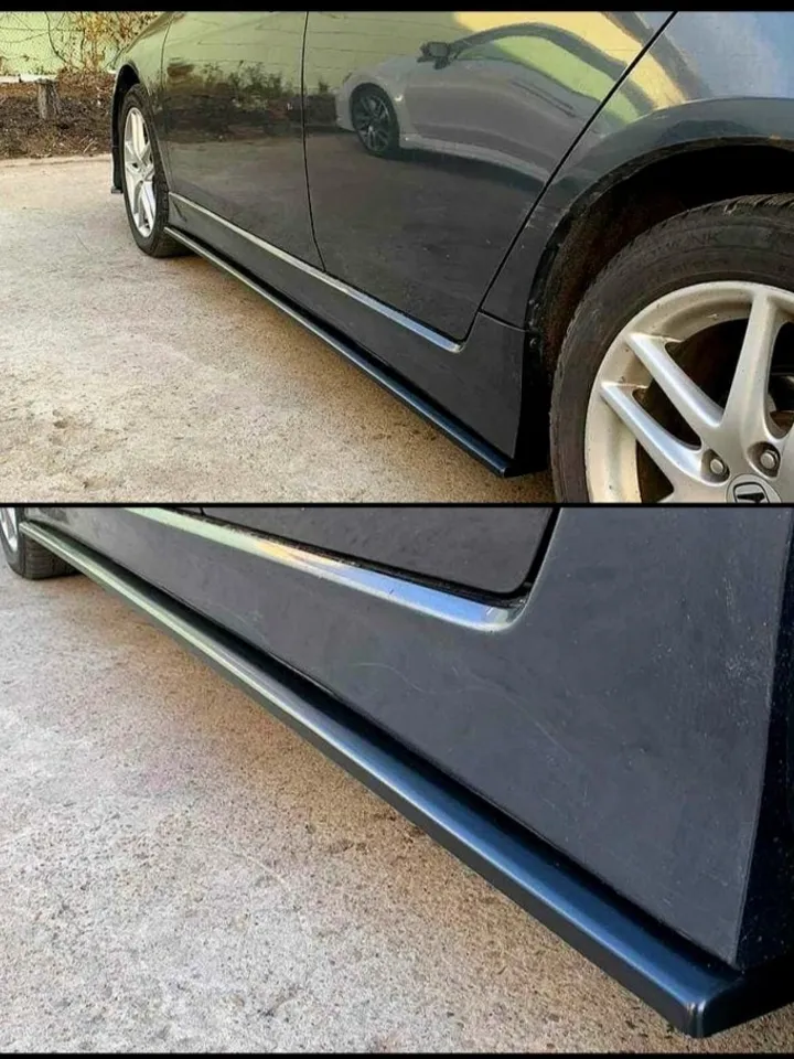 Splitters for side skirts Euro r/ Type S 03-08 Honda Accord/ Acura TSX