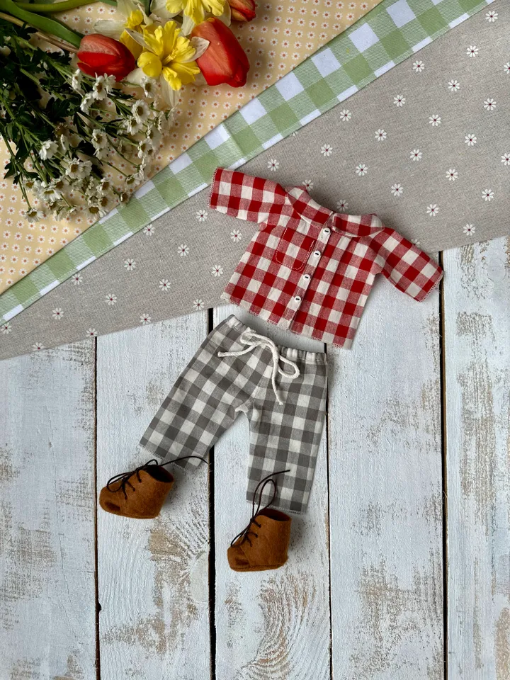 PDF pattern The doll is 30 cm tall with clothes