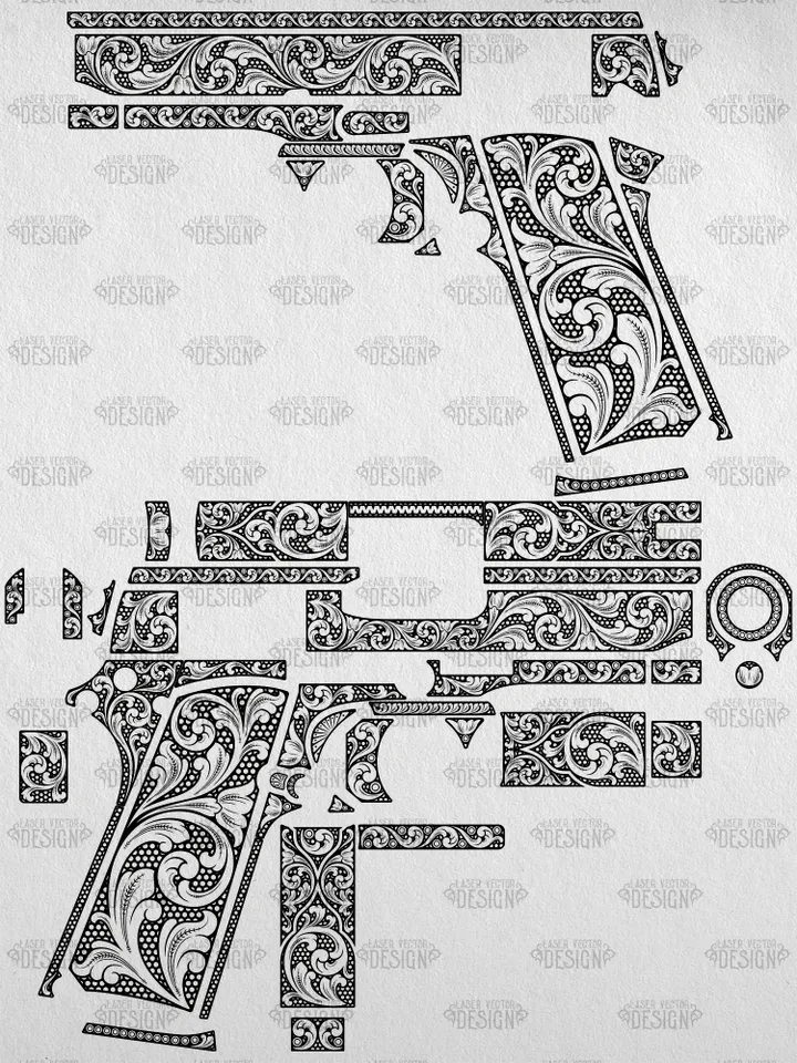 VECTOR DESIGN Rock Island Armory GI 1911 Compact 3,5 in Scrollwork