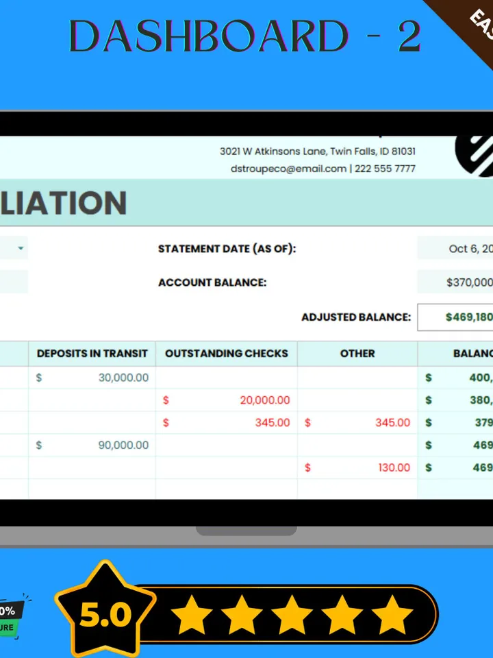 Credit Card Reconciliation Template, Editable Google Sheets, Digital Download for Financial Tracking & Expense Management