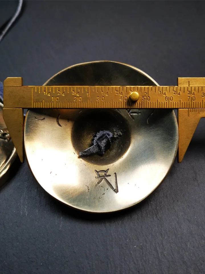 Gandhanra 2.7" Tibetan Cymbals,OM Mantra Tingsha Bell,Buddhism Ritual Implement,Handmade in Nepal