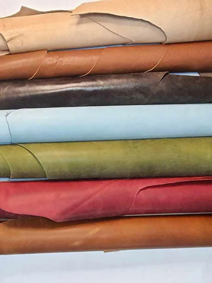 Full Grain Leather Sheets. 1.4-1.7 mm, Mix Color Leather pieces for Personalized Hobby, Pre Cut DIY For Projects, Art, Crafts and supplies.