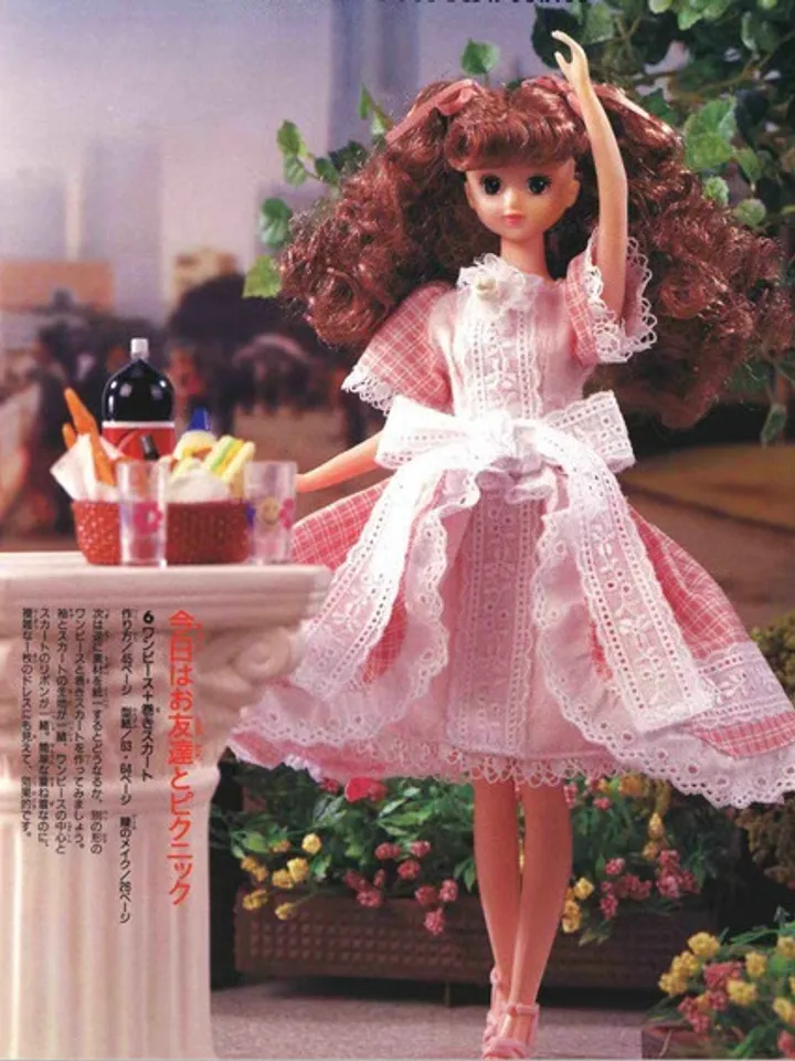 Clothes for Fashionable Dolls Japanese Magazine Sewing Pattern Wardrobe Clothes for Dolls Digital Download PDF