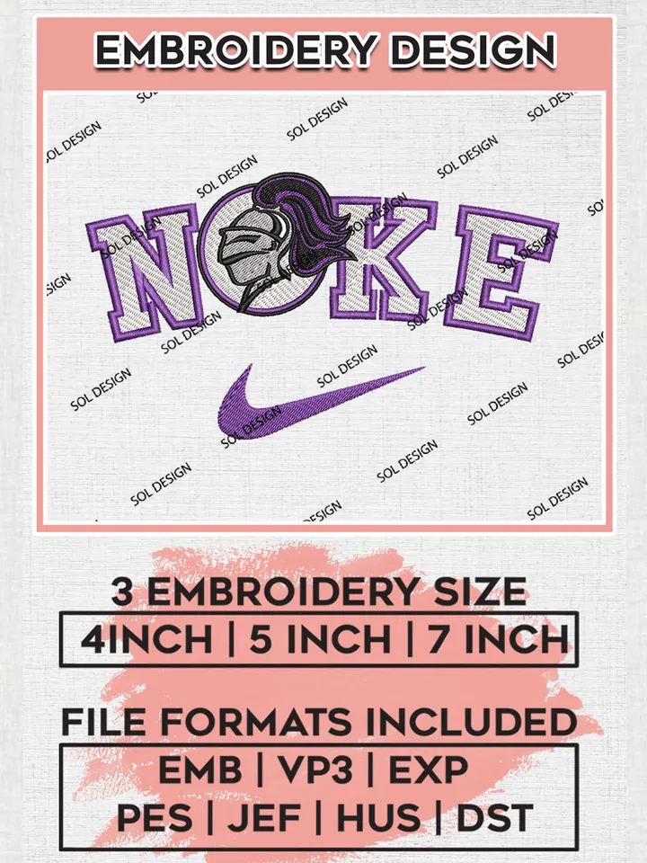 Nike Holy Cross Crusaders Machine Embroidery Design, NCAA Holy Cross Crusaders Embroidery Design Design files, NCAA Embroidery Designs, NCAA Machine Embroidery Designs, Digital Download