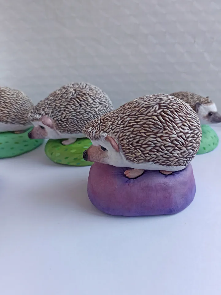Hedgehog ornament from photo