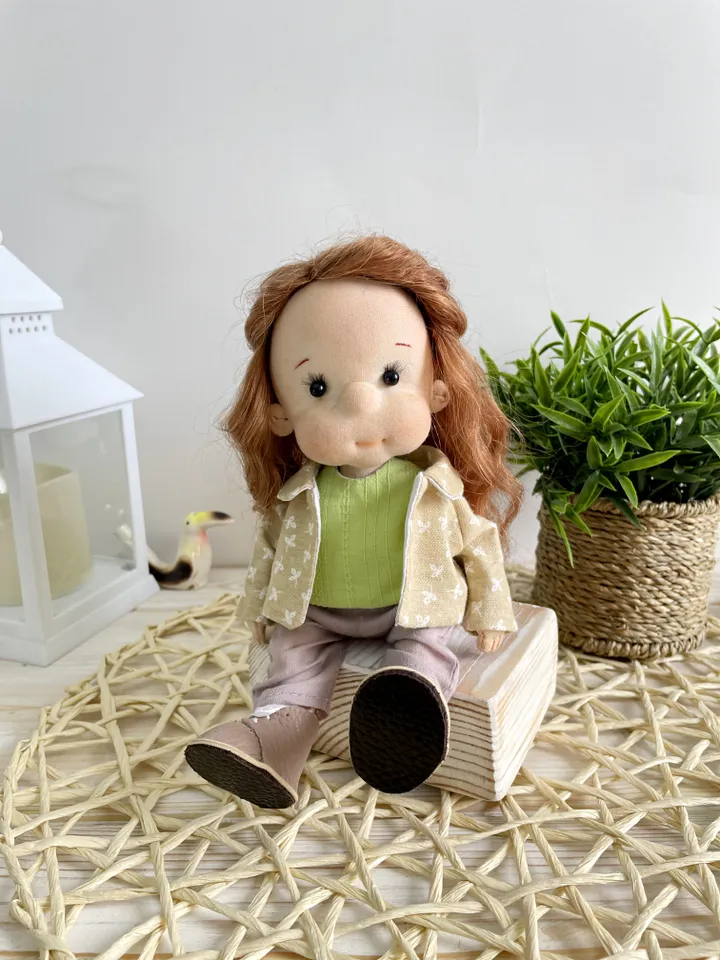 Art Doll Waldorf Doll Inspiration Handmade Textile Doll Birthday Gift for Girl
