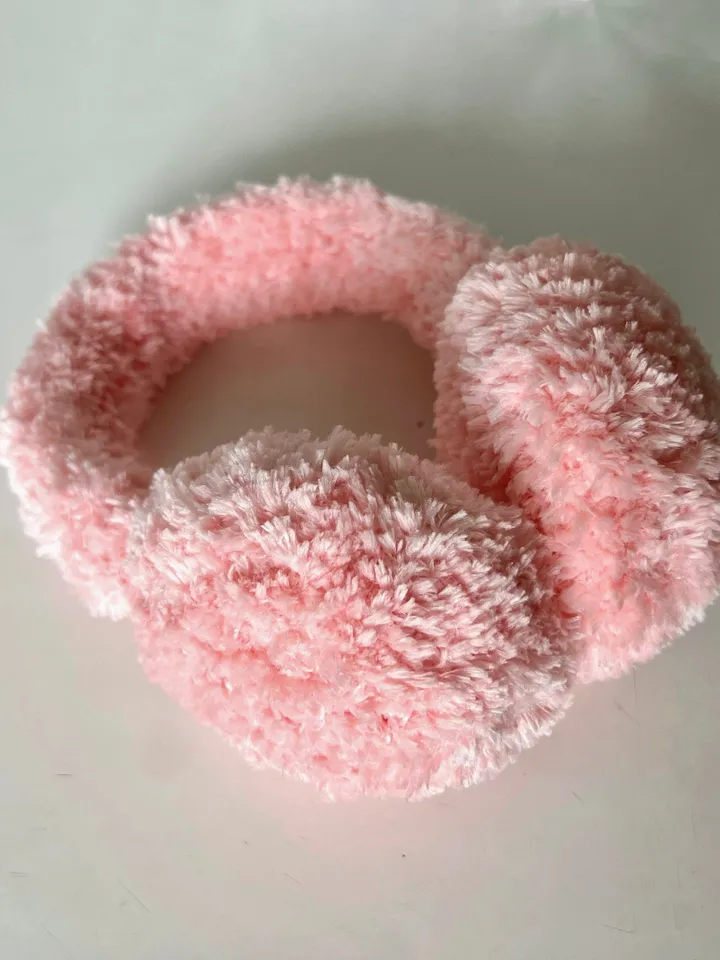 Earmuffs crochet pattern PDF, fur headband, headphones, headset digital instant download