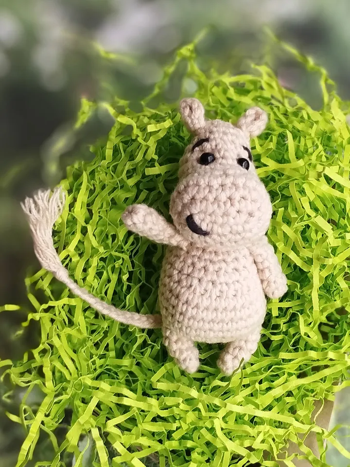 PDF PATTERN crochet Moomin soft toy/keychain/bag charm/car accessory/cristmas tree decoration