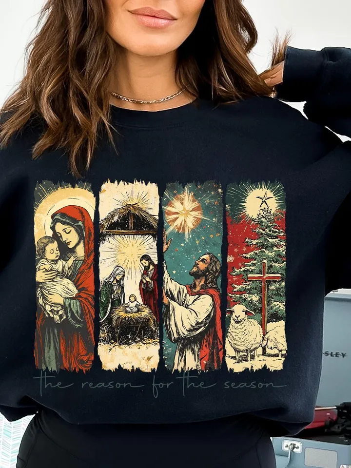 Jesus is the reason For the season PNG, Christmas Season Png, Christmas Design, Christmas png, Christmas Jesus png, png files