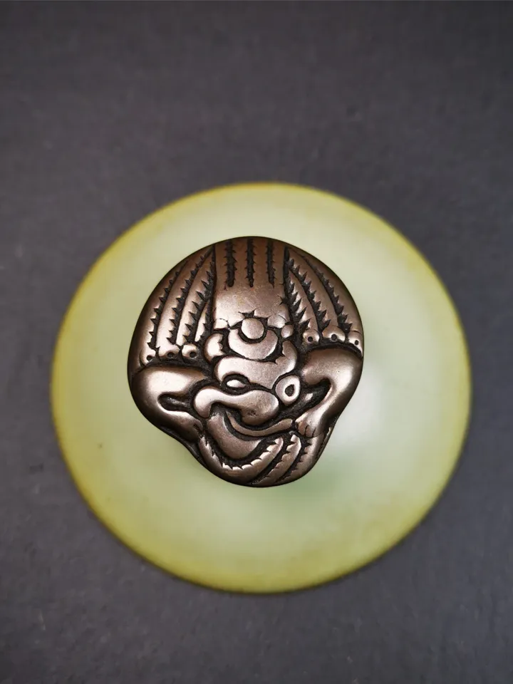 Gandhanra Unique Tibetan Buddhist Amulet Garuda,Garula,Suparna,Golden-winged Bird Pendant,Made of Thokcha,1.54"