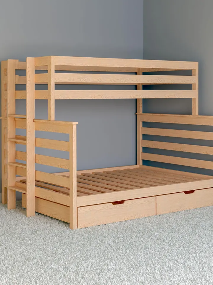 DIY Twin Over Full Bunk Bed Plans, PDF Guide