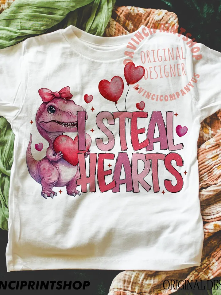 I Steal Hearts PNG, Valentines Day Png, Kids Valentine png, Girls Valentine png, Girl Sublimation, Valentines Sublimation, Hearts png, Love