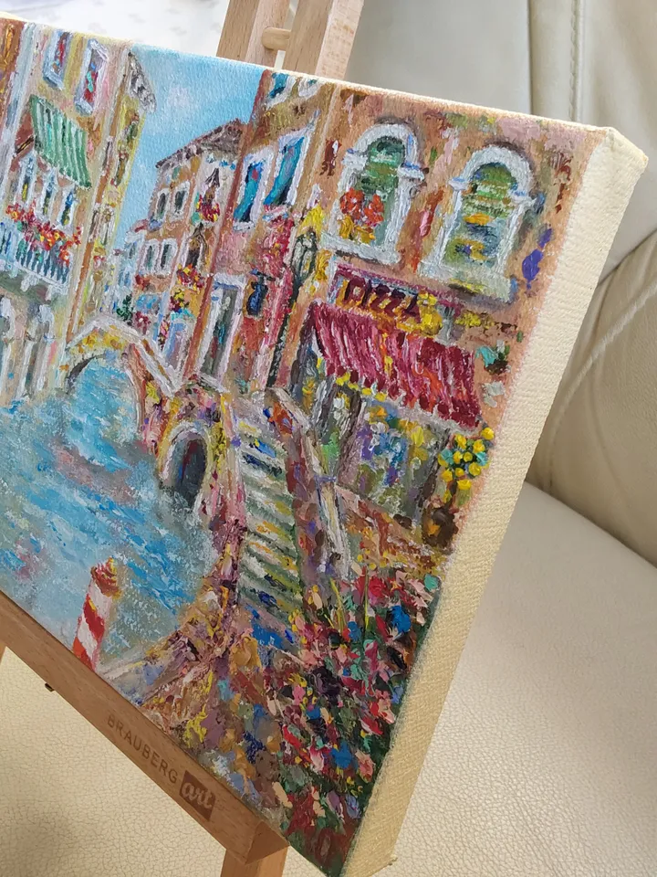 Venice. Oil painting. Canvas on a wide stretcher. Author's work