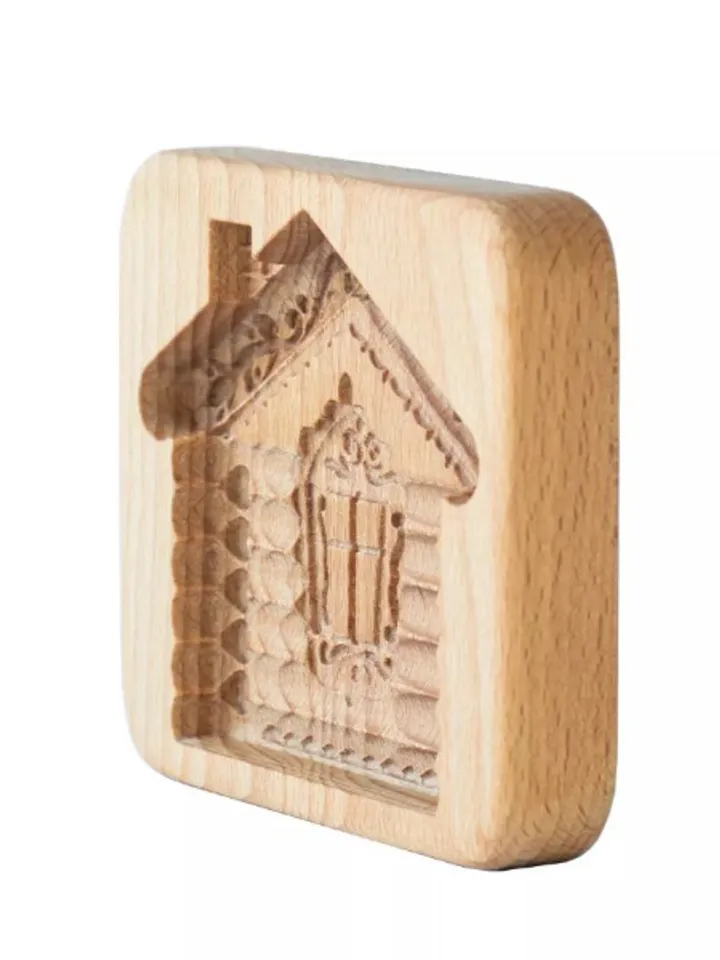 House Embossed cookie mold, cookie cutter, wooden mold, Wooden stamp ,stamp for gingerbread cookies, springerle stamp