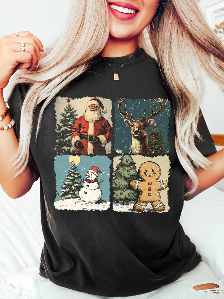 Retro Christmas PNG, Christmas Shirt PNG, Vintage Christmas PNG, Santa Claus png, Christmas Sublimation, Merry Christmas png, T-shirt design