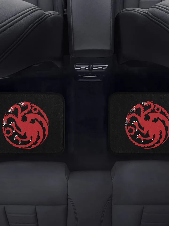 Targaryen Dragon Back Car Floor Mats Set of 2