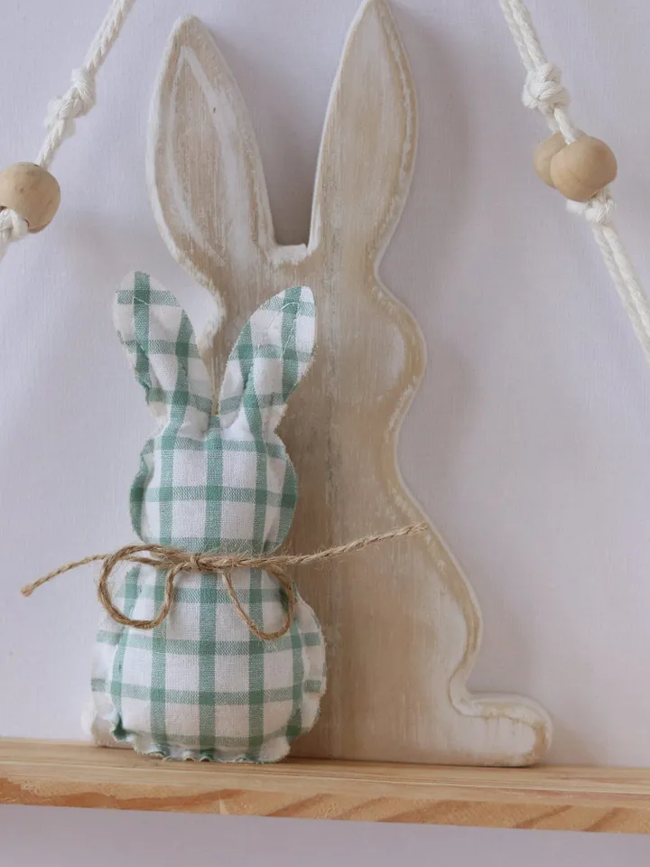 Bunnies Decor Rabbit Fabric Bunny Stuffed decoration Farm house style table decor
