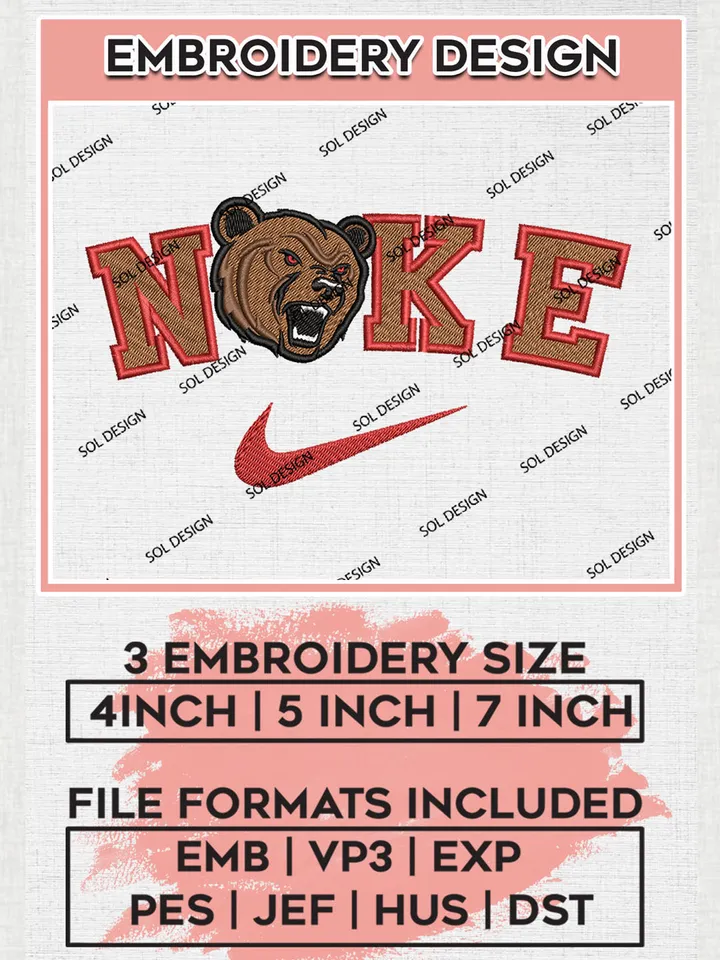 Nike Cornell Big Red Machine Embroidery Design, NCAA Cornell Big Red Embroidery Design files, NCAA Embroidery Designs, NCAA Machine Embroidery Designs, Digital Download