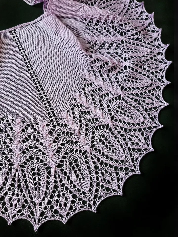 Fichu Knitting Pattern Bekhar Shawl