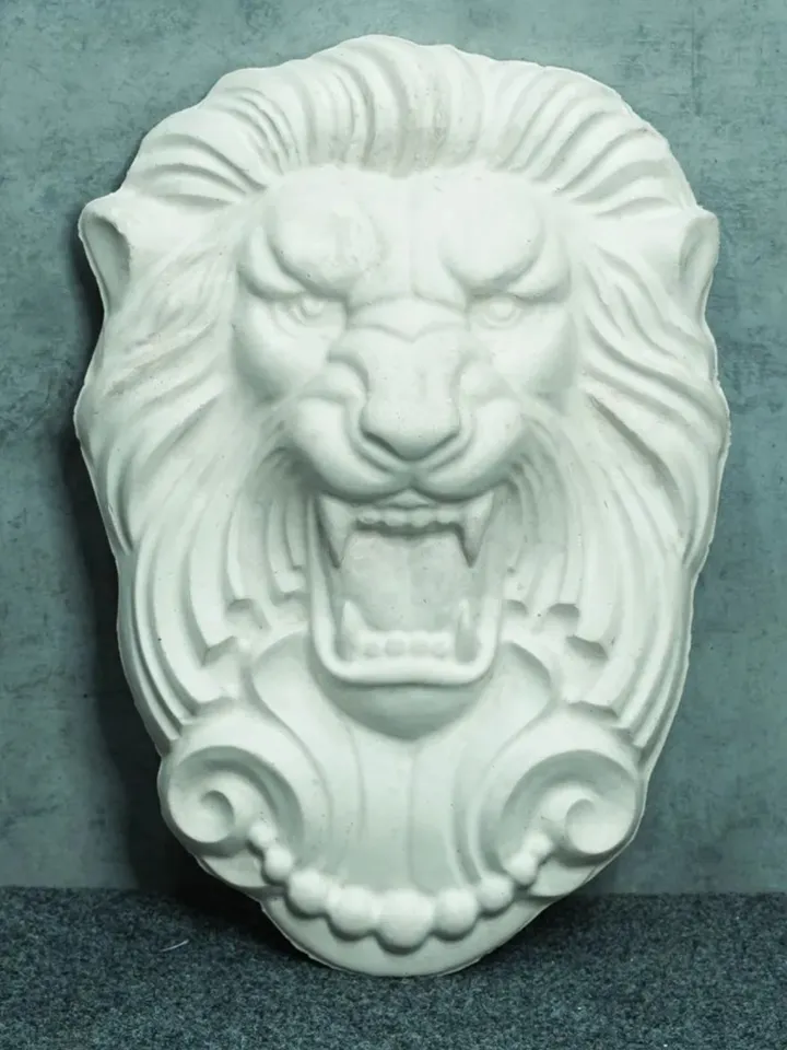 Plastic Mold for concrete and gypsum "Lion" DIY large Mold size