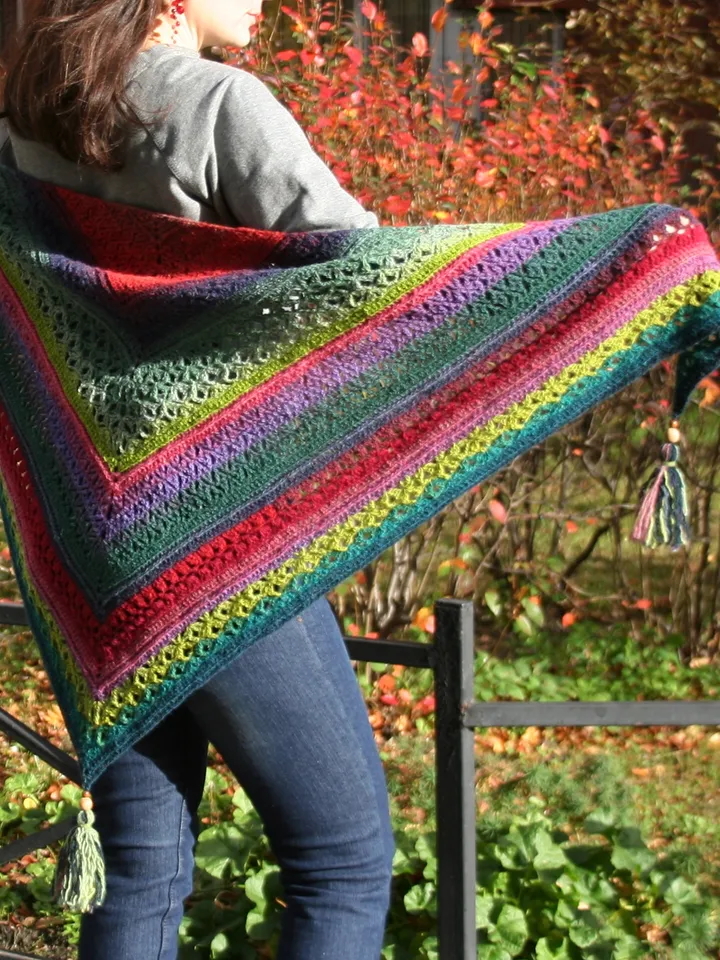 Crochet Pattern Shawl Isleen PDF