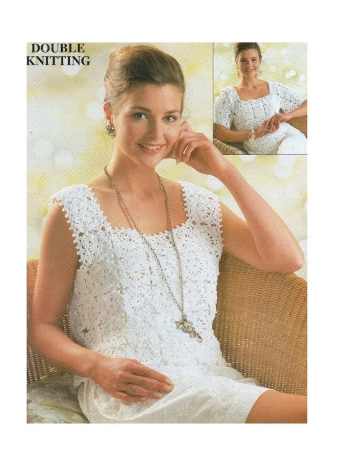 Top crochet pattern, motif top crochet pattern, summer top pdf instant download