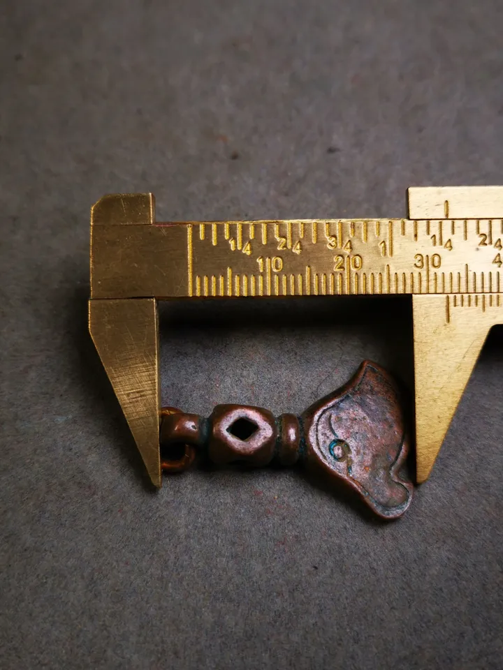 Gandhanra Antique Tibetan Amulet Pendant,Kartika(knife of the dakinis), Trantic Buddhism Dharma, Made of Lima Brass
