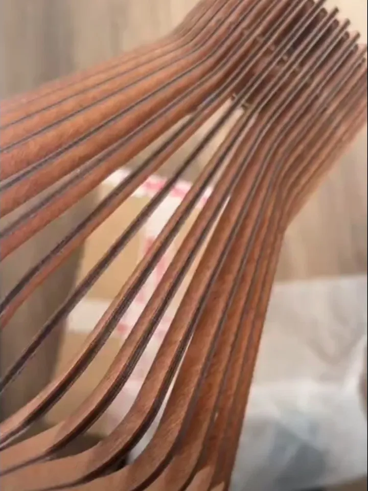 Wooden LED wall lamp made of natural, environmentally friendly wood — birch