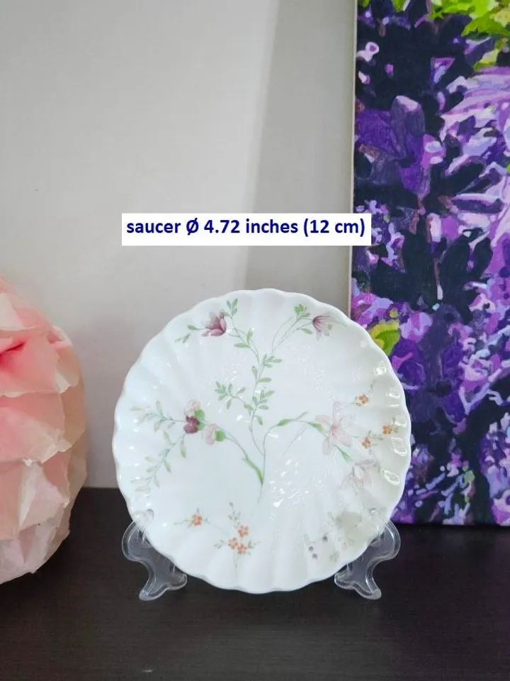 Wedgwood Rosehip, Plate Spiral Salad Bowl Fine Bone Floral Porcelain England Collectible Porcelain Gift Idea Vintage Pottery Lovely Trinkets