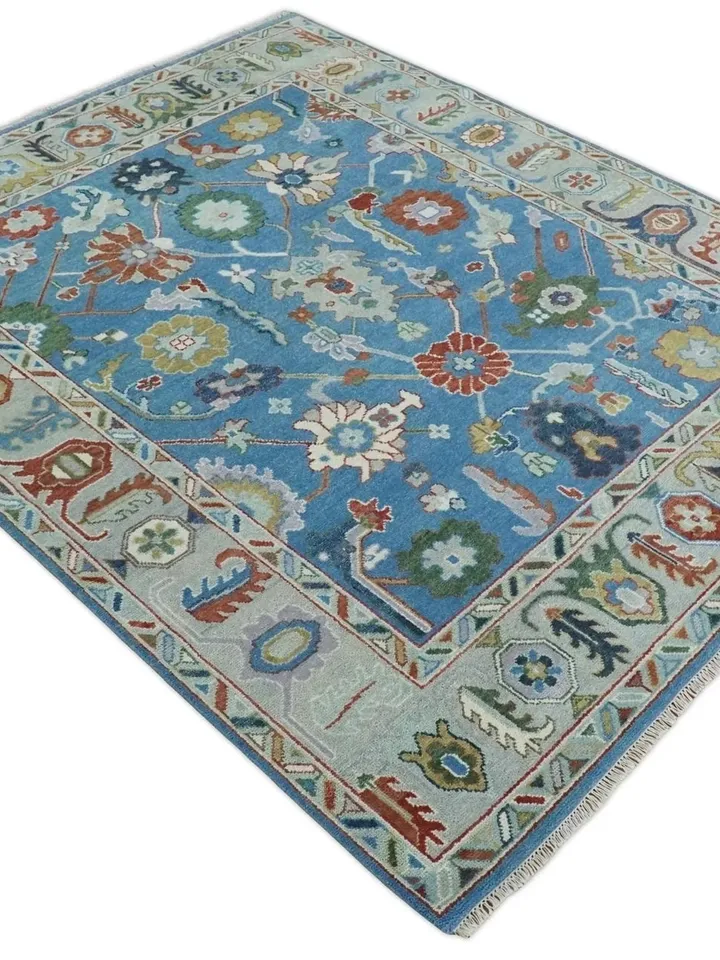 Hand Knotted oushak rugs 100% wool for living room, bed room, kids room in any size 9x12,8x10,6x9,5x8,4x6,4x12 come on guys!!!!!