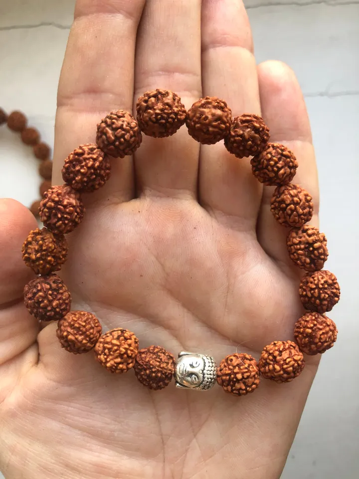 Genuine Rudraksha Seed bracelet | Bali Jewerly | Buddha Bead Bracelet | Sacred Jewerly | Healing Bracelet | Gift for Her | Aromatherapy