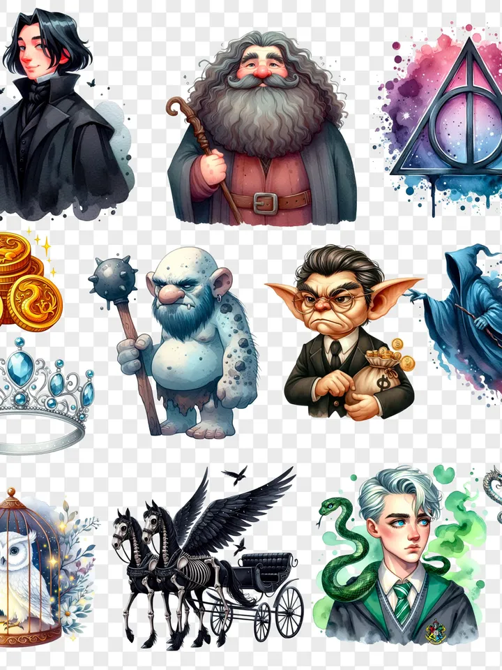 Wizard clipart, wizarding school clipart, magic clipart, magic school clipart, magic clip art, magic stickers, wizard stickers