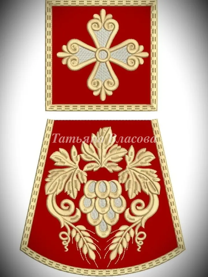 "Clean edge" designs for machine embroidery. Contour frames.
