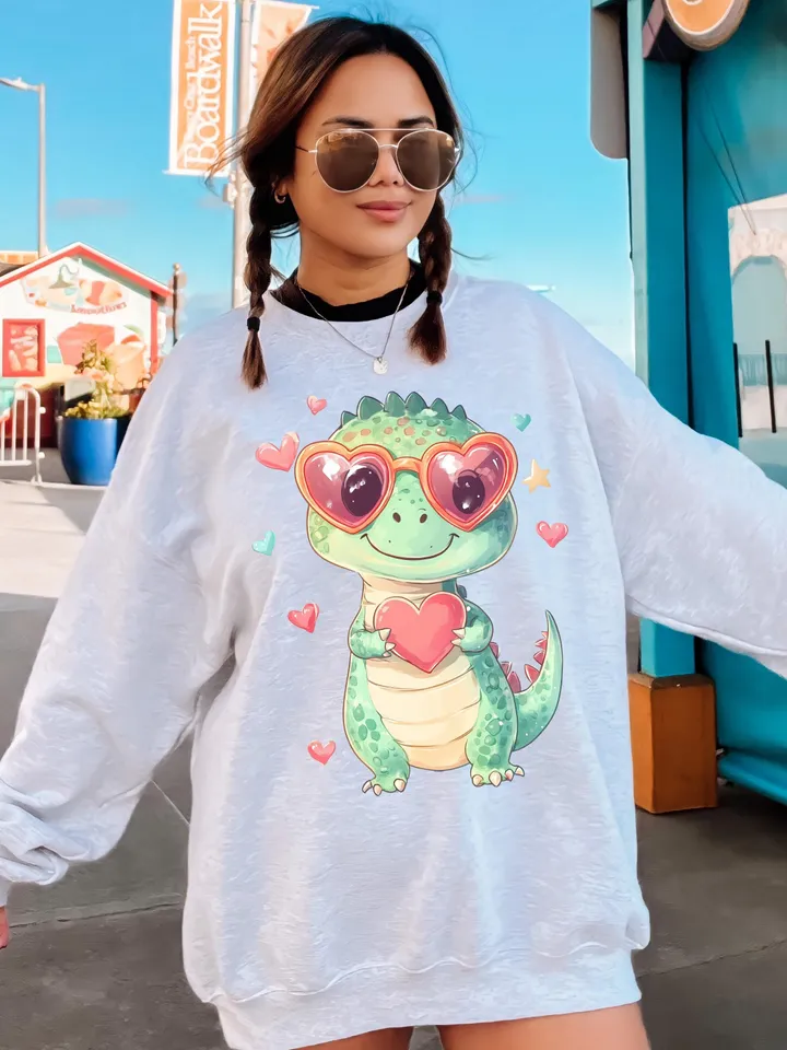 Valentine's Day T-Rex Png, Dino Love Png, T-Rex Valentine Png, Valentine Dino Png, Dinosaur Love Png, Sweet T-Rex Png, Romantic Dinosaur Png