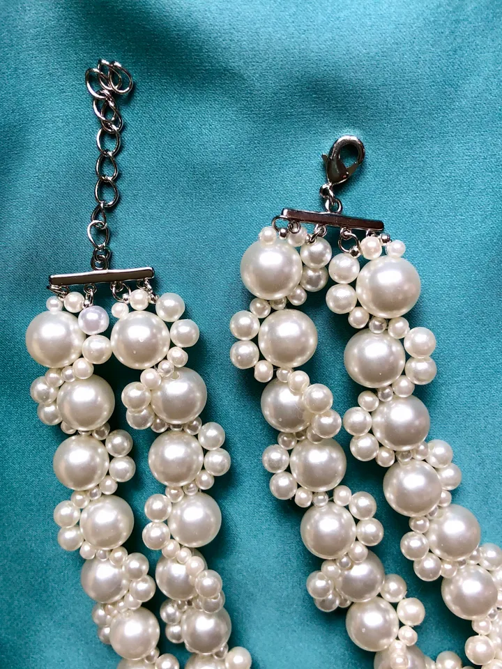 Double Majorca Pearl Necklace