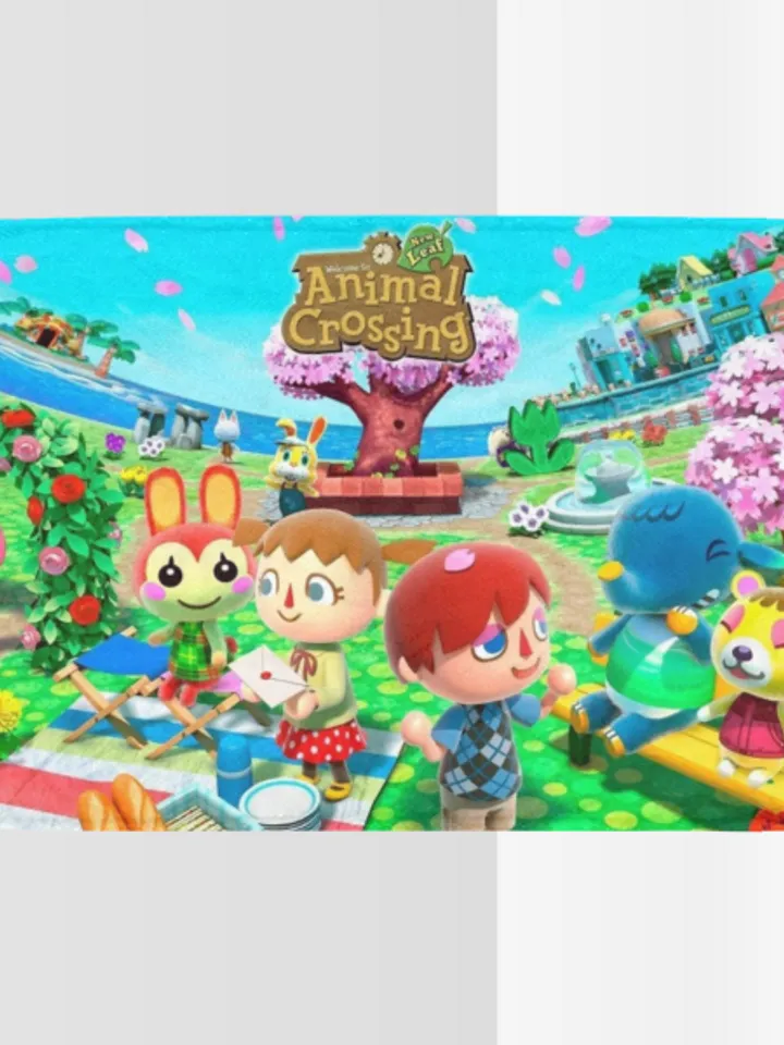 Animal Crossing Blanket Lightweight Soft Microfiber Fleece