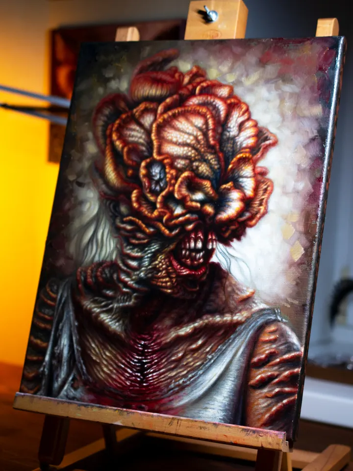 Original oil painting Clicker The last of Us